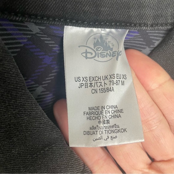 Disney Trucker Jacket Haunted Mansion Madame Leota Denim Jean Halloween size XS - Picture 7 of 9